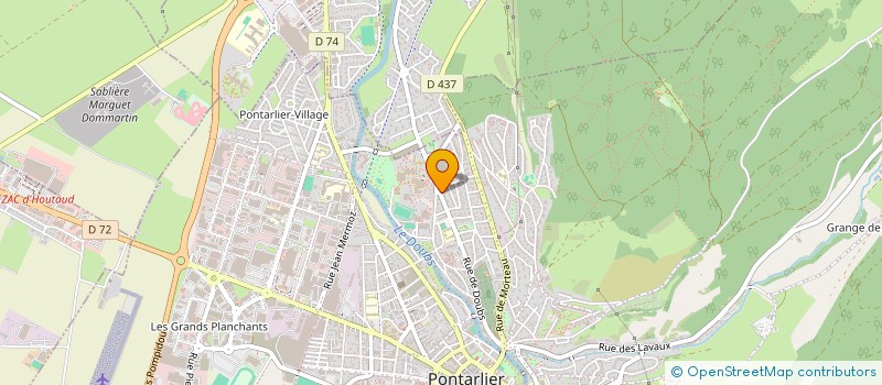 localisation de l'entreprise MADAME PAULINE SENE  PONTARLIER