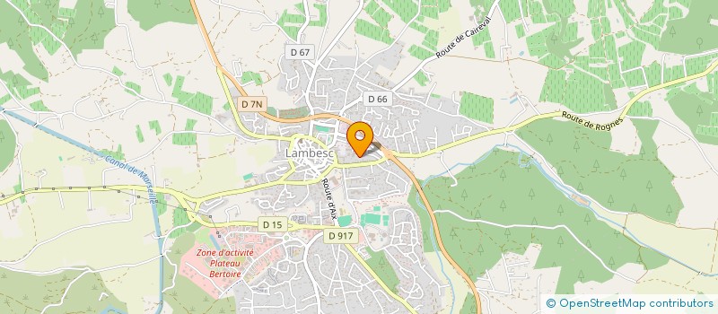 localisation de l'entreprise MADAME PAULINE SERGENT  LAMBESC