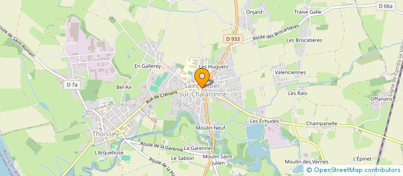 localisation de l'entreprise MADAME PAULINE SERINDAT à SAINT-DIDIER-SUR-CHALARONNE