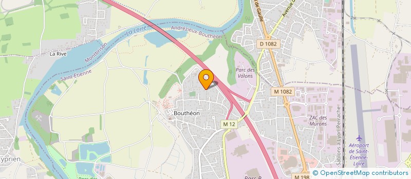 localisation de l'entreprise MADAME PAULINE SIMON  ANDREZIEUX-BOUTHEON