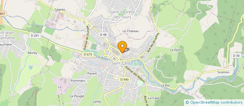 localisation de l'entreprise MADAME PAULINE SIMONNEAU à SAINT-CERE