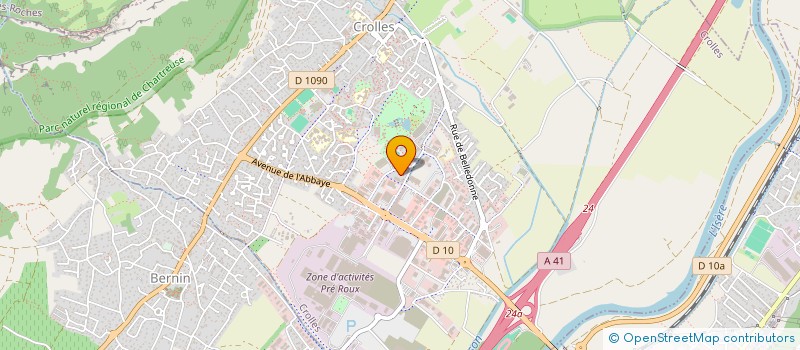 localisation de l'entreprise MADAME PAULINE SIMONS  CROLLES