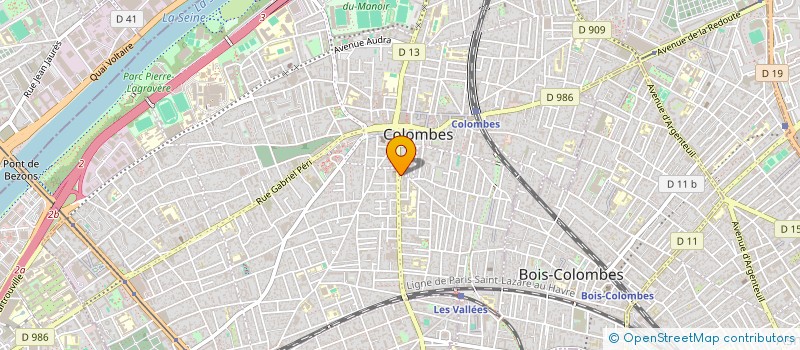 localisation de l'entreprise MADAME PAULINE SINOPE à COLOMBES