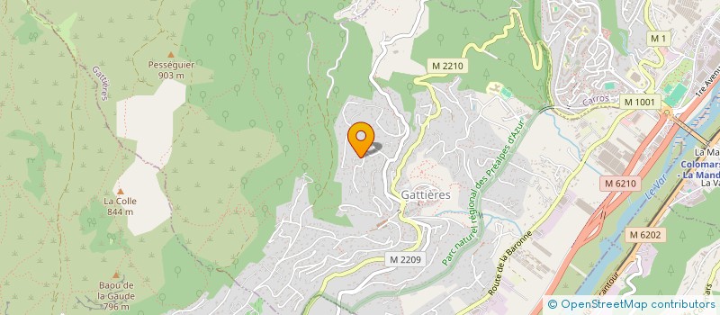 localisation de l'entreprise MADAME PAULINE SINTES  GATTIERES