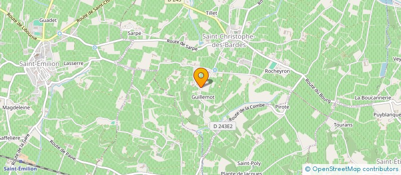 localisation de l'entreprise MADAME PAULINE SORRE  SAINT-CHRISTOPHE-DES-BARDES