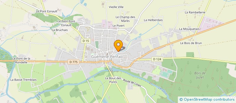 localisation de l'entreprise MADAME PAULINE SOUCHAUD à GUEMENE-PENFAO