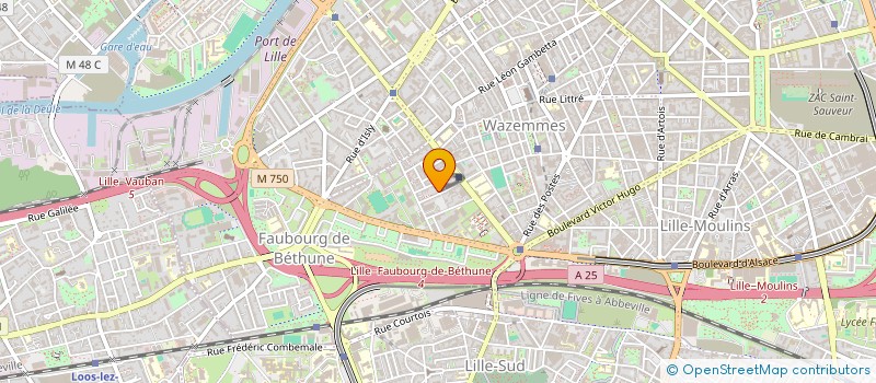 localisation de l'entreprise MADAME PAULINE STIEVENARD à LILLE