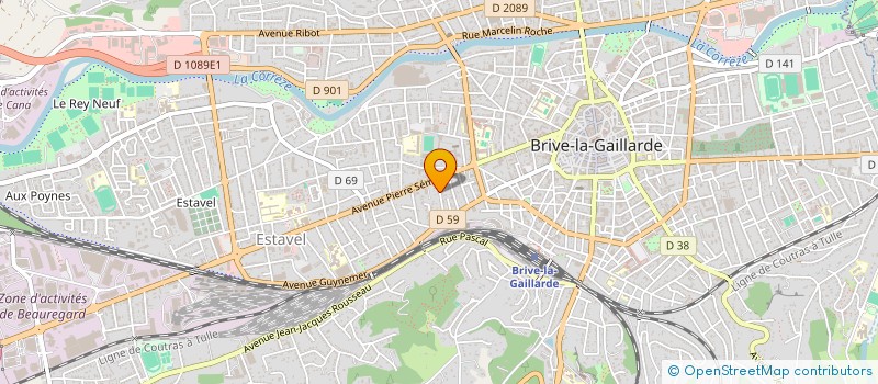 localisation de l'entreprise MADAME PAULINE SUTTER  BRIVE-LA-GAILLARDE