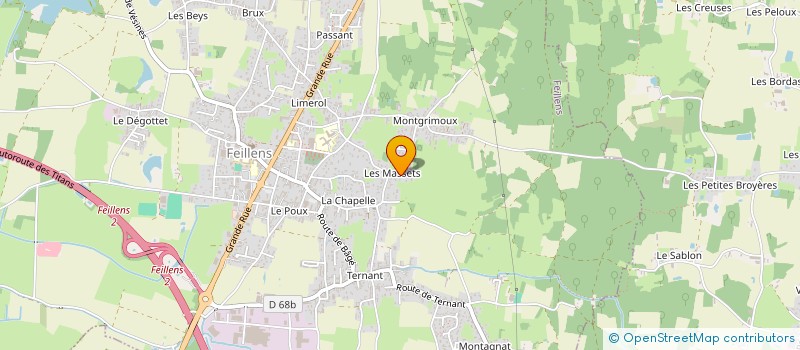 localisation de l'entreprise MADAME PAULINE TAVERNIER  FEILLENS