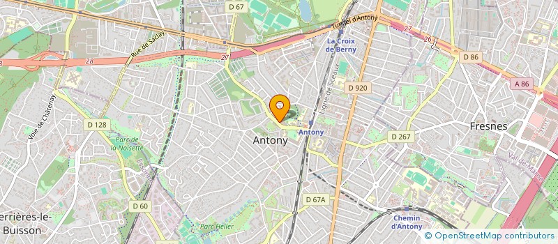 localisation de l'entreprise MADAME PAULINE TEKATLIAN à ANTONY