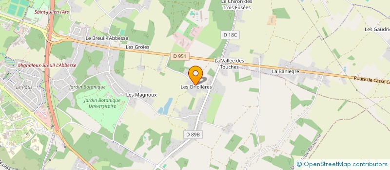 localisation de l'entreprise MADAME PAULINE TEMPLIER  MIGNALOUX-BEAUVOIR