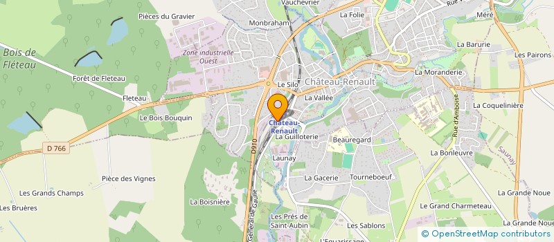 localisation de l'entreprise MADAME PAULINE TEXIER  CHATEAU-RENAULT