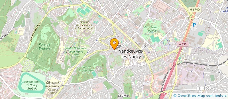 localisation de l'entreprise MADAME PAULINE THALLER  VANDUVRE-LES-NANCY