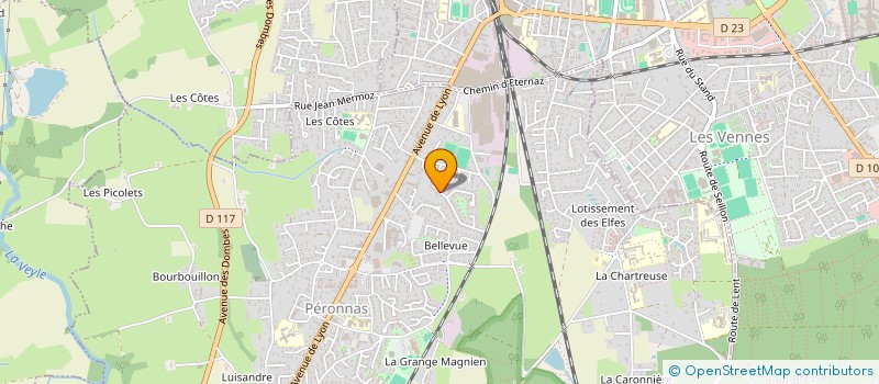 localisation de l'entreprise MADAME PAULINE THELISSON  PERONNAS