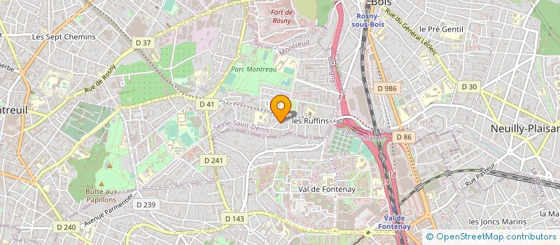 localisation de l'entreprise MADAME PAULINE THERY à MONTREUIL