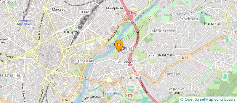 localisation de l'entreprise MADAME PAULINE THEYSSIER à LIMOGES