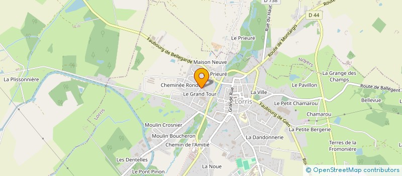 localisation de l'entreprise MADAME PAULINE THIBONNEAU  LORRIS