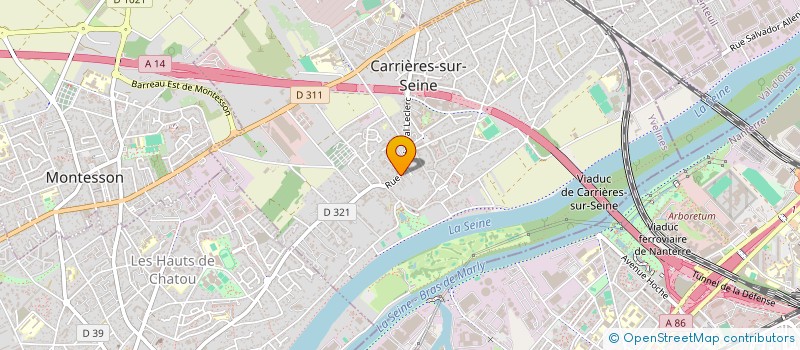 localisation de l'entreprise MADAME PAULINE THIEBAULT à CARRIERES-SUR-SEINE