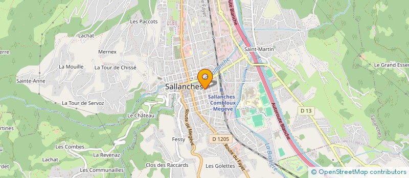 localisation de l'entreprise MADAME PAULINE THIERNESSE  SALLANCHES