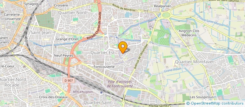 localisation de l'entreprise MADAME PAULINE THUBE  AVIGNON