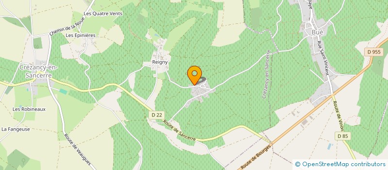 localisation de l'entreprise MADAME PAULINE TOUZET  CREZANCY-EN-SANCERRE