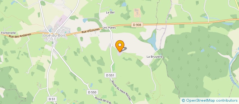 localisation de l'entreprise MADAME PAULINE TOUZO à JOUE-DU-BOIS