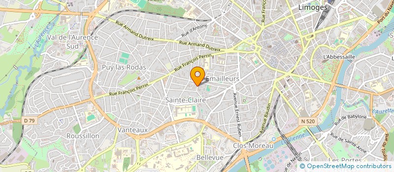 localisation de l'entreprise MADAME PAULINE TRASSARD  LIMOGES