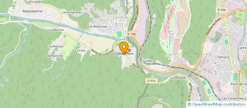 localisation de l'entreprise MADAME PAULINE TRECCANI  CENDRAS