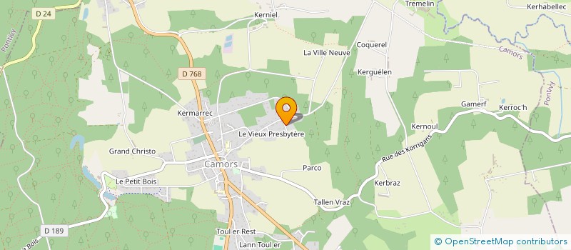 localisation de l'entreprise MADAME PAULINE TREHIN  CAMORS