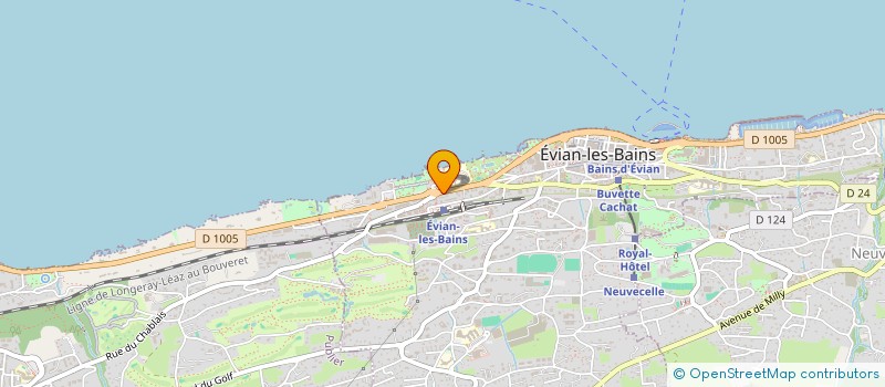 localisation de l'entreprise MADAME PAULINE TRINCAZ  EVIAN-LES-BAINS