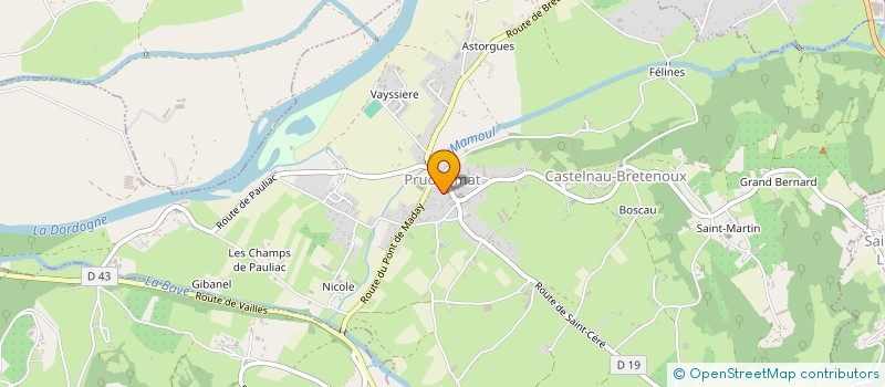 localisation de l'entreprise MADAME PAULINE TRUQUET  PRUDHOMAT