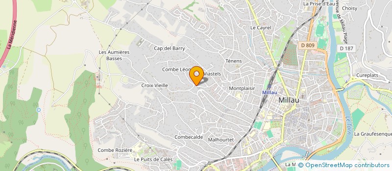 localisation de l'entreprise MADAME PAULINE UNAL  MILLAU