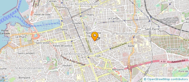 localisation de l'entreprise MADAME PAULINE VAISON DE FONTAUBE  MARSEILLE