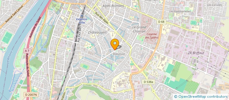 localisation de l'entreprise MADAME PAULINE VALLA  VALENCE