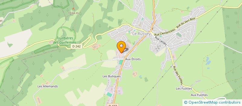 localisation de l'entreprise MADAME PAULINE VAN HOOREBEKE  LE RUSSEY