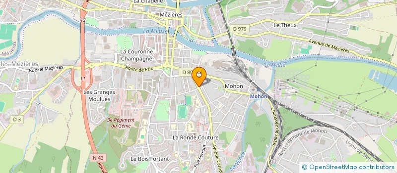 localisation de l'entreprise MADAME PAULINE VAN RHIJN  CHARLEVILLE-MEZIERES