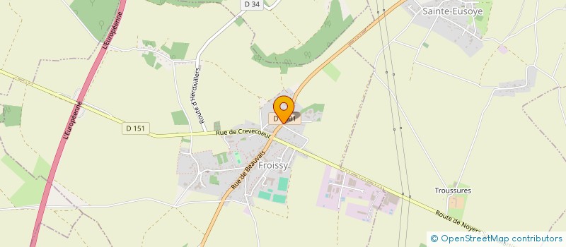 localisation de l'entreprise MADAME PAULINE VANDAMME  FROISSY