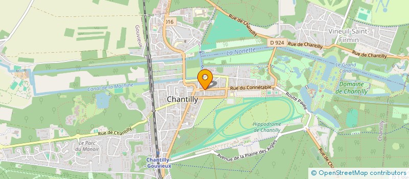 localisation de l'entreprise MADAME PAULINE VANET à CHANTILLY