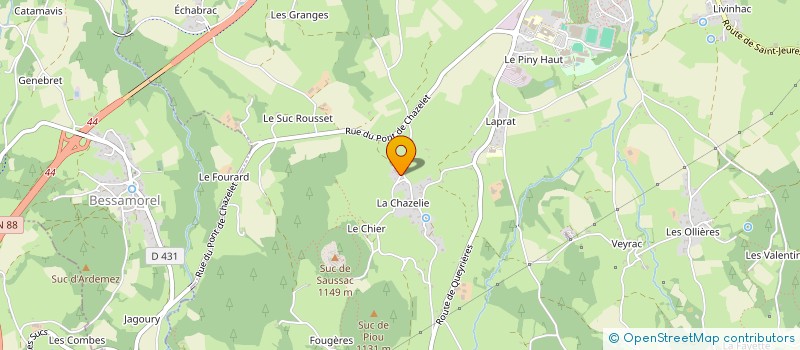 localisation de l'entreprise MADAME PAULINE VANMOLLEKOT  YSSINGEAUX