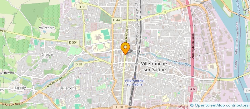 localisation de l'entreprise MADAME PAULINE VENET  VILLEFRANCHE-SUR-SAONE