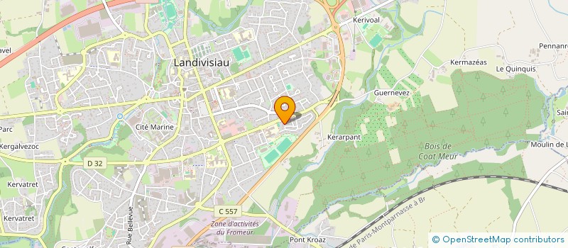 localisation de l'entreprise MADAME PAULINE VERDIER à LANDIVISIAU