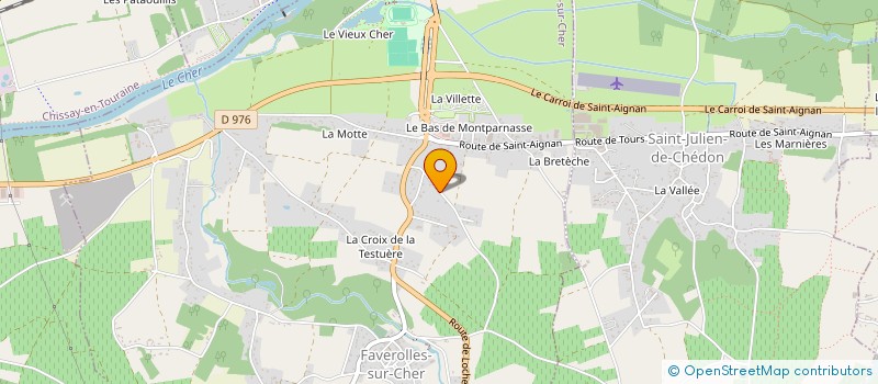 localisation de l'entreprise MADAME PAULINE VERGNE  FAVEROLLES-SUR-CHER