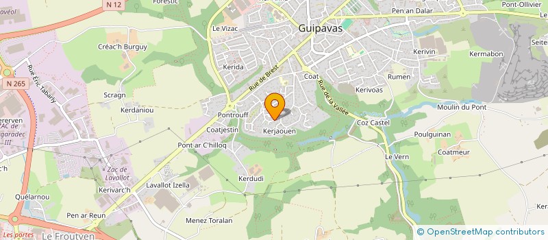 localisation de l'entreprise MADAME PAULINE VERNE  GUIPAVAS