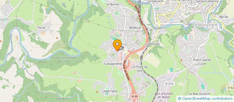 localisation de l'entreprise MADAME PAULINE VERNHET  OLEMPS