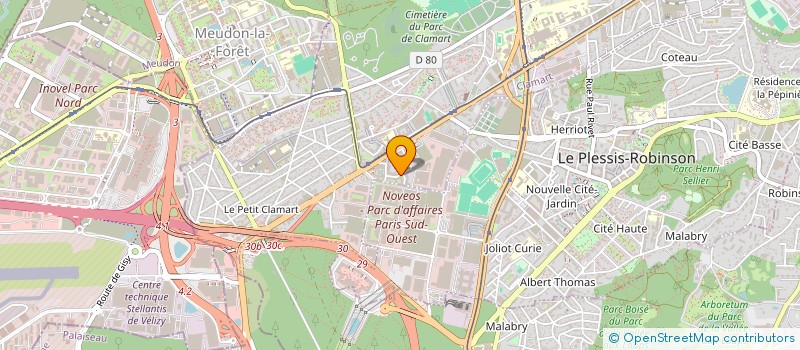 localisation de l'entreprise MADAME PAULINE VETELE à CLAMART