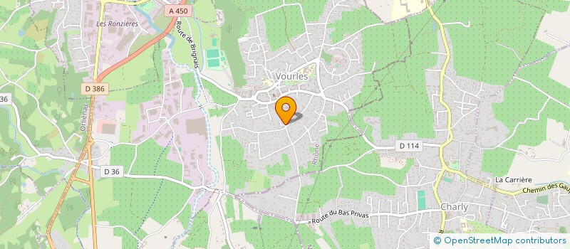 localisation de l'entreprise MADAME PAULINE VIDAL  VOURLES