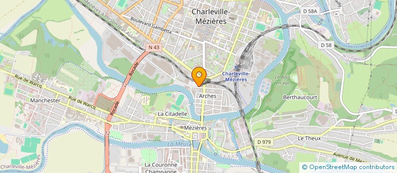 localisation de l'entreprise MADAME PAULINE VIDAL  CHARLEVILLE-MEZIERES