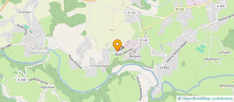 localisation de l'entreprise MADAME PAULINE VIDALENC à SANSAC-DE-MARMIESSE