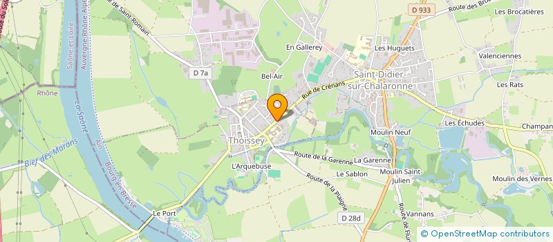 localisation de l'entreprise MADAME PAULINE VIEUX  THOISSEY