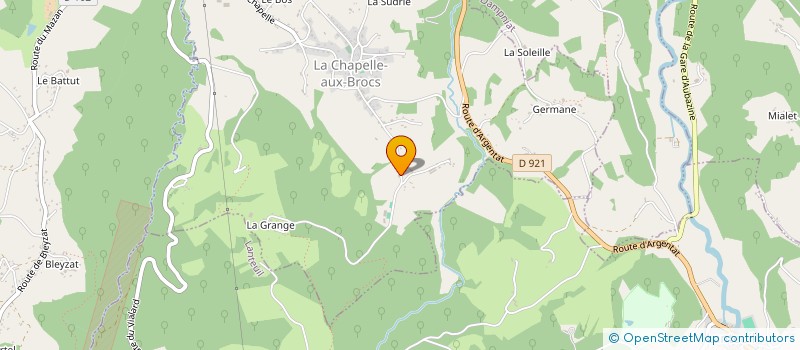 localisation de l'entreprise MADAME PAULINE VIGIER  LA CHAPELLE-AUX-BROCS